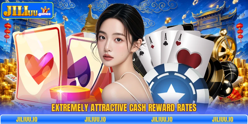 Extremely attractive cash reward rates Extremely attractive cash reward rates