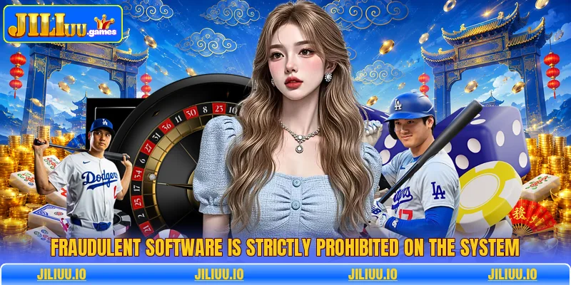 Fraudulent software is strictly prohibited on the system Fraudulent software is strictly prohibited on the system