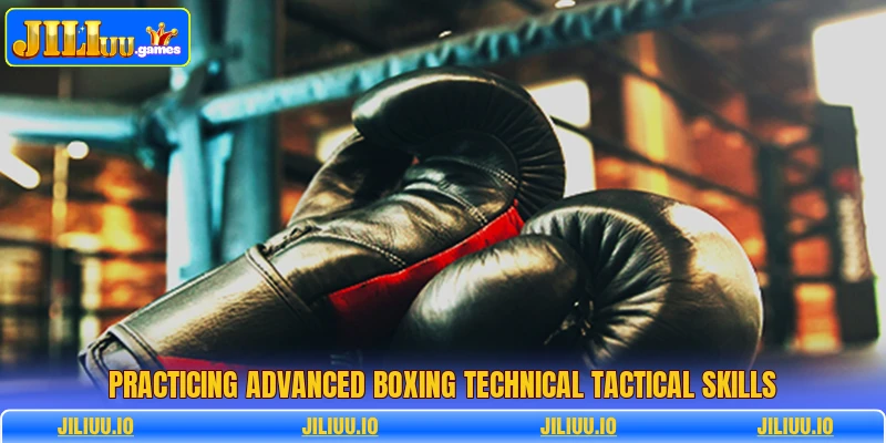 Practicing advanced boxing technical tactical skills